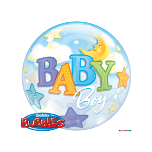 Прозрачный шар из эластичного пластика "Baby Boy" 